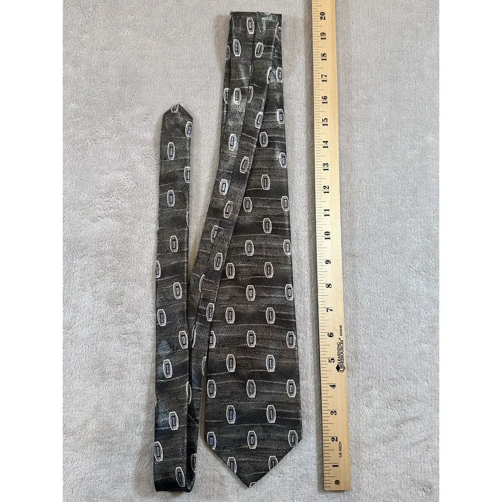 Stringbeans Men Neck Tie Classic Multicolor‎ Green 100% Polyester Made in USA